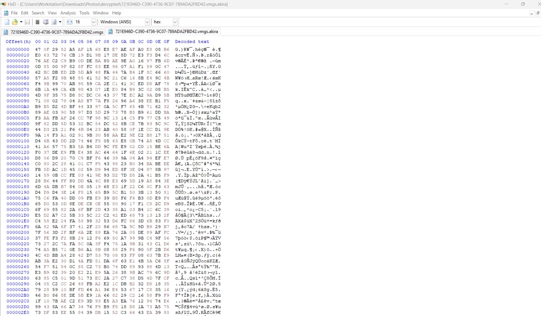 Encrypted VMFS/VMGS File Structure